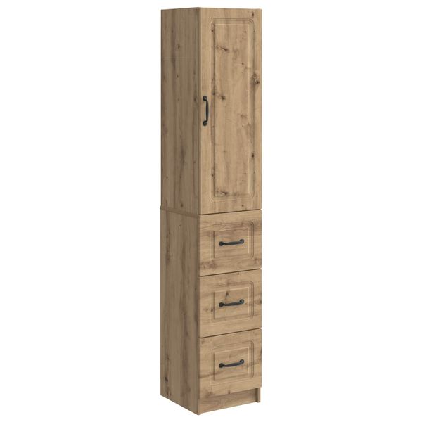 vidaXL Sada skríň 2 pcs Dub artisan 33 x 34,5 x 87 cm Kompozitné drevo