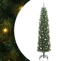 vidaXL Umelý vianočný stromček Zelená 240 cm PVC, oceľ a plast
