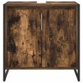 vidaXL Kúpeľňová skriňa Dymová dub 60 x 30 x 60 cm Kompozitné drevo