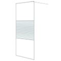 vidaXL Sprchová zástena biela 90x195 cm priehľadné ESG sklo