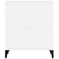 vidaXL Komoda biela 60x35x70 cm spracované drevo