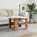 vidaXL konferenčný stolík Old Wood 60x60x42 cm Konštrukčné drevo
