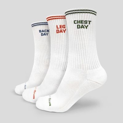 Ponožky GymRat 3Pack White - GymBeam, veľkosť S