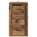 vidaXL Servírovacia skriňa Staré drevo 40 x 33 x 70 cm