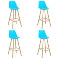 vidaXL 5-dielna barová súprava modrá
