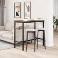 vidaXL stôl Staré drevo 100 x 50 x 90,5 cm Inžinierske drevo a oceľ