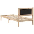 vidaXL Rám postele Tmavo šedá 80 x 200 cm Masívne borovicové drevo