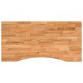 vidaXL Stolová doska bledohnedá 100x50x2,5 cm dubový masív obdĺžnikový
