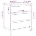 vidaXL Komoda dub sonoma 60x35x70 cm spracované drevo