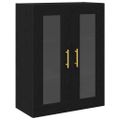 vidaXL Highboard 2 ks Čierny dub 69,5 x 34 x 180 cm Kompozitné drevo