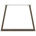 vidaXL Nohy k jedálenskému stolu v tvare V, 2 ks, prírodná oceľ, 100 x (72-73,3) cm, oceľ