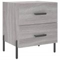 vidaXL Nočné stolíky 2 ks sivé sonoma 40x35x47,5 cm kompozitné drevo