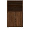vidaXL Vysoká skrinka hnedý dub 60x36x110 cm spracované drevo