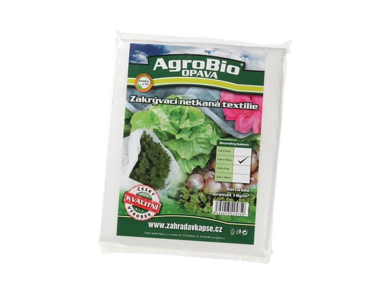 Nešitá textília AGROBIO 1,6×10 m biela