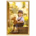 vidaXL Fotorámiky na stenu alebo stôl 3 ks zlaté 70x90 cm MDF