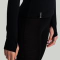 Dámske tričko s dlhým rukávom MERINO I Black - STRIX, veľkosť M, veľkosť oblečenia M
