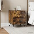 vidaXL Nočný stolík 2 ks Dymový dub 43 x 34,5 x 47,5 cm