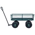 vidaXL Záhradný ručný vozík zelený 250 kg