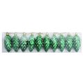 vidaXL Vianočná guľa z ihličia 40 ks Zelená 4 x 9 cm Plast