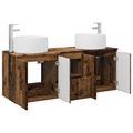 vidaXL Set kabinetov do kúpeľne 3 ks Staré drevo 49,5 x 44,5 x 66 cm