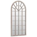 vidaXL Záhradné zrkadlo pieskové 90x45 cm exteriérové železo