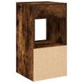 vidaXL Nočný stolík so zásuvkou tmavý dub 35x34x66,5 cm