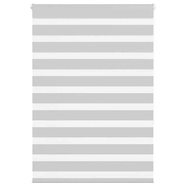 vidaXL Zebra roleta svetlosivá 100x150cm šírka látky 95,9 cm polyester
