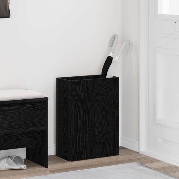 vidaXL Stojan na slnečník s úložiskom Čierny dub 40 x 20 x 55,5 cm