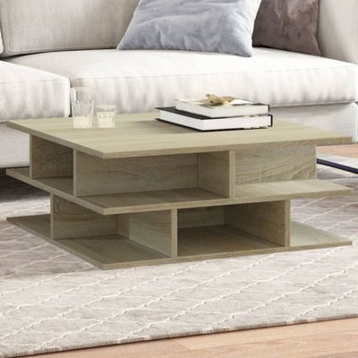 vidaXL Konferenčný stolík dub sonoma 70x70x29 cm kompozitné drevo