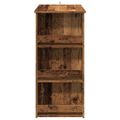 vidaXL Barový stôl s úložným stojanom Old Wood 102x50x103,5 cm