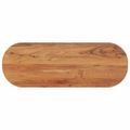 vidaXL Stolová doska 140x50x2,5 cm oválna masívna akácia
