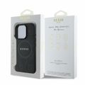 Puzdro Guess pre iPhone 16 Pro Max 6,9" GUHMP16XPSAPSMEK čierne tvrdé puzdro Saffiano Peony Classic Logo MagSafe