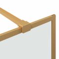 vidaXL Stena walk-in sprchy Zlatá 140 x 195 cm tvrdené sklo