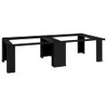 vidaXL Pedestal na práčku 2 ks Čierny 127 x 54,5 x 32,5 cm Oceľ