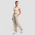 Dámske tepláky Aura Grey - GymBeam, veľkosť XL, 95 % cotton, 5 % elastane