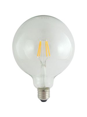 Dekoračná LED žiarovka FILAMENT Trixline G125, 4W E27 teplá biela
