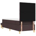 vidaXL Posteľ s pružinovým rámom Tmavo hnedá 200 x 80 cm látka