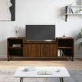 vidaXL TV skrinka hnedý dub 160x35x40 cm spracované drevo