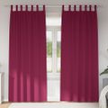 vidaXL Záclony na zatemnenie s krúžkami 2 ks Víno červené 260 x 140 cm