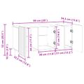vidaXL TV skrinka 99 x 34,5 x 52 cm Biela s vysokým leskom