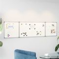 vidaXL Magnetická biela tabuľa skladacia 160x40x1,7 cm hliník