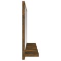 vidaXL Kúpeľňové zrkadlo dymový dub 40x10,5x37 cm spracované drevo