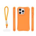 Safepop puzdro s popruhom pre iPhone 15 Pro 6,1" oranžová