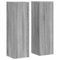 vidaXL Stojany na rastliny 2 ks sivé sonoma 25x25x80 cm kompoz. drevo
