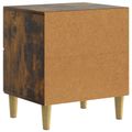 vidaXL Nočný stolík 2 ks Dymový dub 43 x 34,5 x 48 cm Kompozitné drevo