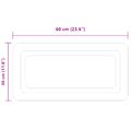 vidaXL Zrkadlo do kúpeľne s LED Priehľadná 60 x 30 cm tvrdené sklo