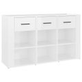 vidaXL Komoda lesklá biela 100x30x59,5 cm spracované drevo