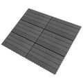 vidaXL Dlažba na terasu 6 ks Biely 60 x 30 cm WPC