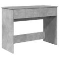 vidaXL Toaletný stolík so zrkadlom betónovosivý 100x45x76 cm