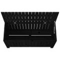 vidaXL Záhradný úložný box čierny 108x42,5x54 cm masívna borovica